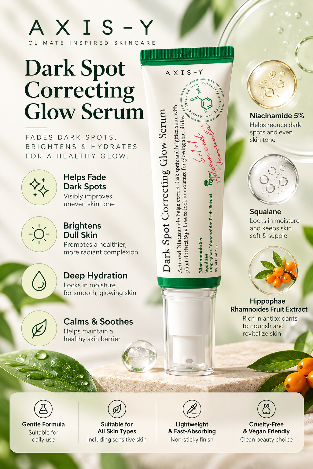 Axis-Y Dark Spot Correcting Glow Serum 50Ml