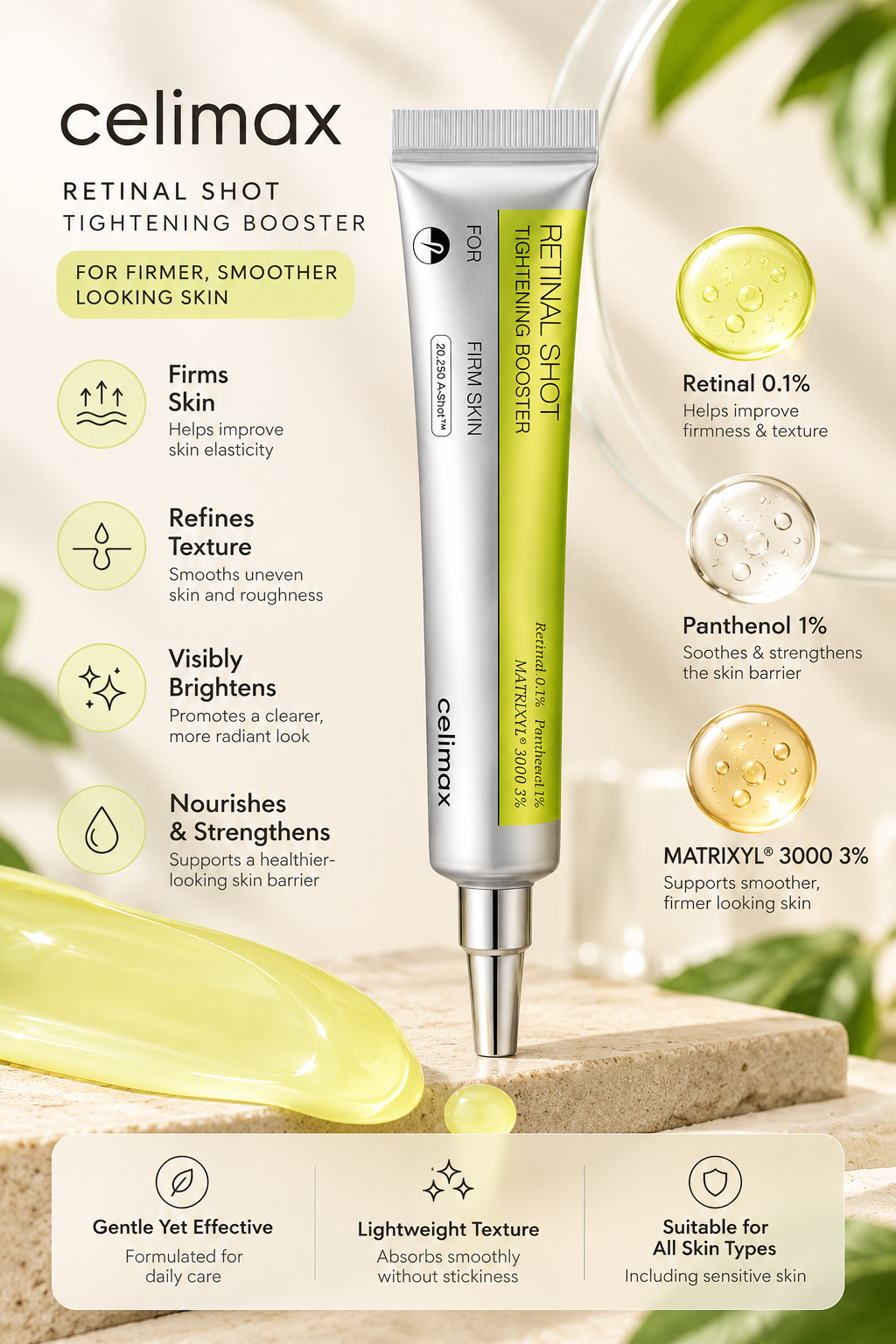 The Vita A Retinal Shot Booster | 0.1% Retinal & 3% Matrixyl (15ml)