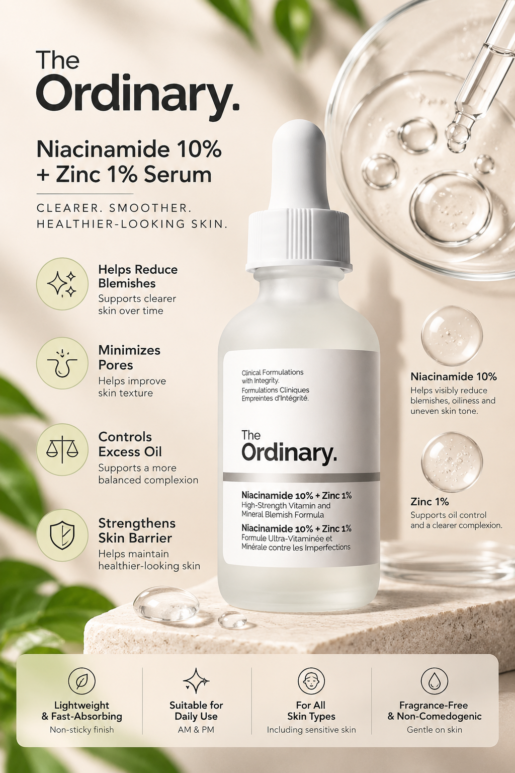The Ordinary's Niacinamide 10% + Zinc 1% Serum